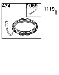 Alternator Group Diagram and Parts List for 40N877-0046-B5  Briggs and Stratton Engine